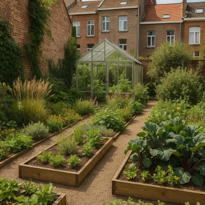 jardin-potager-urbain-serre-plantes-legumes-riches