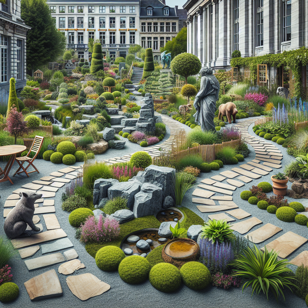 jardinier Jardins de pierres à Bruxelles : Une exploration minérale